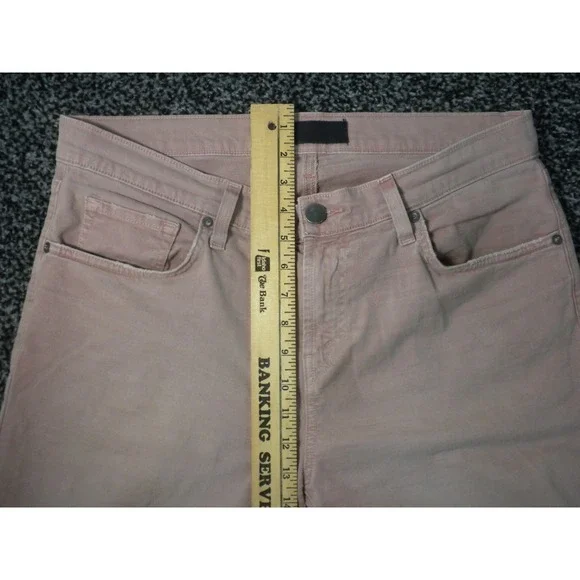 J Brand Tyler Jeans Mens 33x32‎ Thrashed Radish Red Denim Slim Fit Distressed - Picture 14 of 16